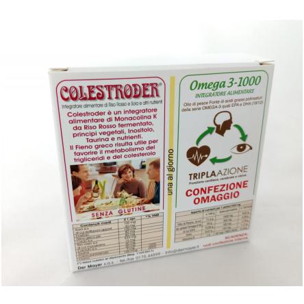 Integratore Colestrode+Omega3 senza Glutine 60 cpr.