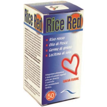 Capsule Rice Red Salva Cuore con Olio di Pesce,Germe Grano Lecitina 50 cps.